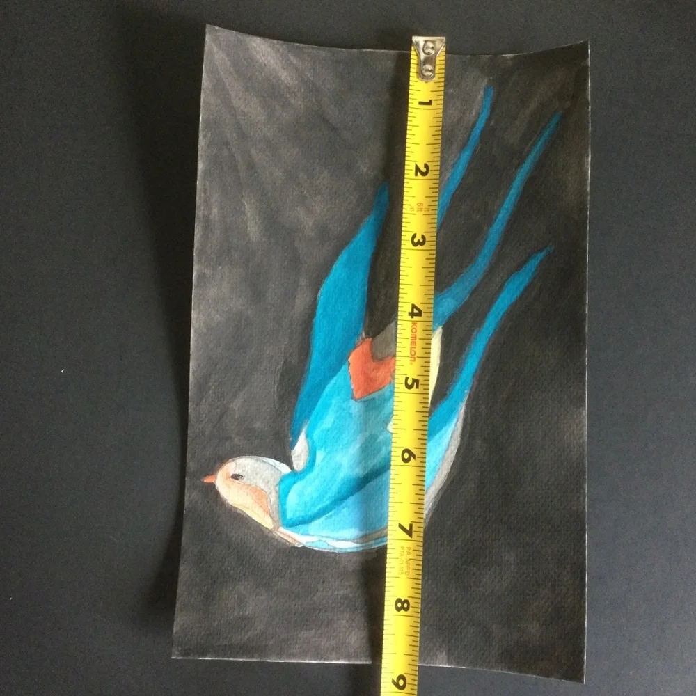 Original Watercolor Bird Painting - Picture 3 of 4